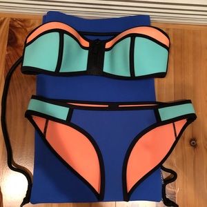 Triangl strapless bathing suit